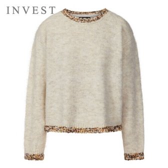 신세계라이브쇼핑 [인베스트] 트리밍 라인 보카시 루즈 핏 니트_IN5W1KT2321