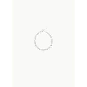 올블루스 26PF Cuban Bracelet, Polished Silver