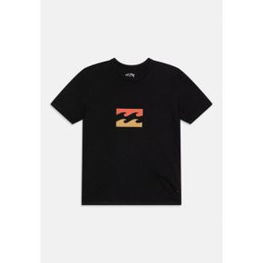 키즈 빌라봉 Billabong 팀 웨이브 티셔츠 유니섹스 남여공용 - 프린트 티셔츠 반팔티 - 블랙 813