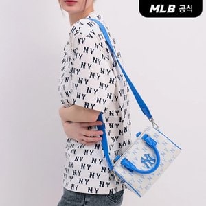 MLB [코리아공식]클래식 모노그램 자카드 스몰 보스턴백 (D.Skyblue)