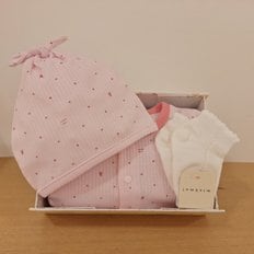 [25S/S출산선물]PH)뮤뮤뱀부 우주복&루미발목양말세트(35170-041-10*35114-815-01)