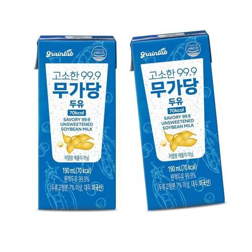 그레인랩 고소한99.9 무가당두유 40팩 x 1박스(1)