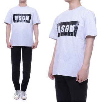 MSGM [엠에스지엠] 남성 스퀘어 로고 반팔티 (2840MM67_207096_94_20S)