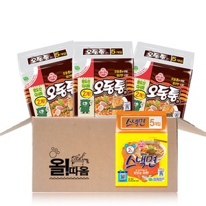  오뚜기 오동통면 120g 5입 3봉+스낵면 105g 5입 1봉