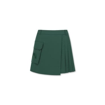 왁 [WAAC X JONES] Womens Pleated Shorts(WWPNX24272GRD)