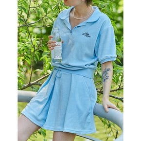 Skyblue terry skirtshorts