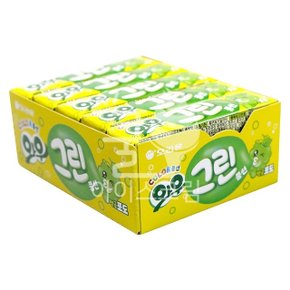 와우 그린 풍선껌 탱글포도 21g x 15개 (1BOX) (WB7D044)