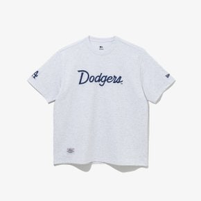 MLB LA 다저스 올드 스크립트 티셔츠 헤더 그레이 14179149