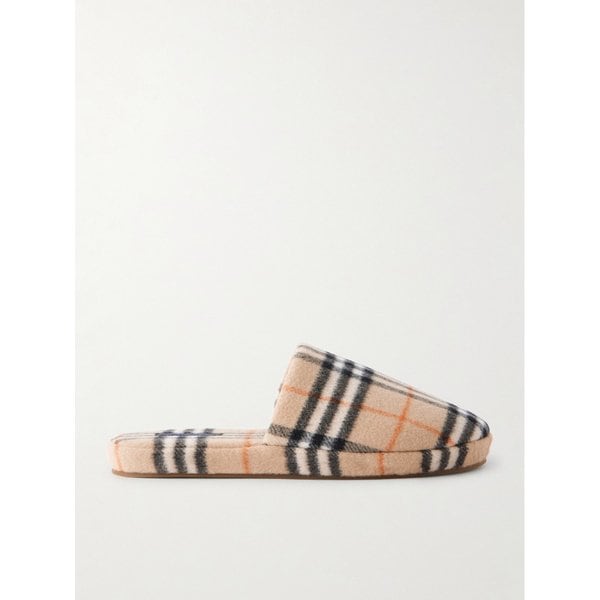 체크 울 블렌드 슬리퍼 46376663162993552