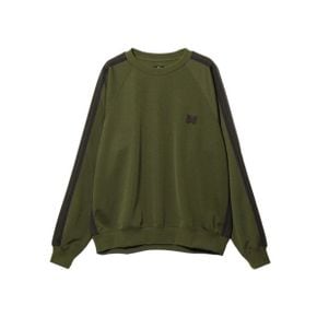 트랙 크루넥 셔츠 폴리 스무스 올리브 Needles Track Crew Neck Shirt Poly Smooth Olive