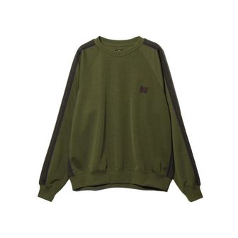 니들스 트랙 크루넥 셔츠 폴리 스무스 올리브 Needles Track Crew Neck Shirt Poly Smooth Olive