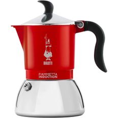 영국 비알레띠 모카포트 Bialetti Fiammetta Induction Coffee Maker Aluminium Steel Red 4 Cup