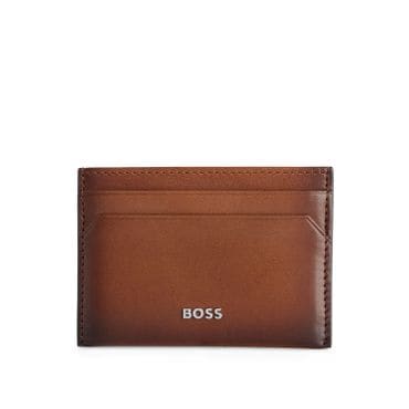 BOSS [SU24] 소가죽 6cc 카드 지갑 미디엄 브라운(50517236210)