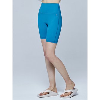 레이지비 멀티텐션 시그니처 쇼츠 4부 레깅스 스톰블루