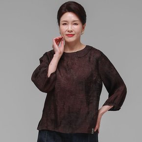 더하랑 소담드리 여름 인견 블라우스 브라운