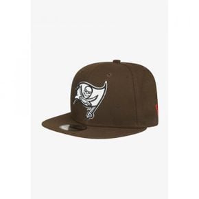 뉴에라 9FIFTY SIDEPATCH TAMPA 베이 BUCCANEERS 볼캡 야구 골프 모자 - 브라운 6953803