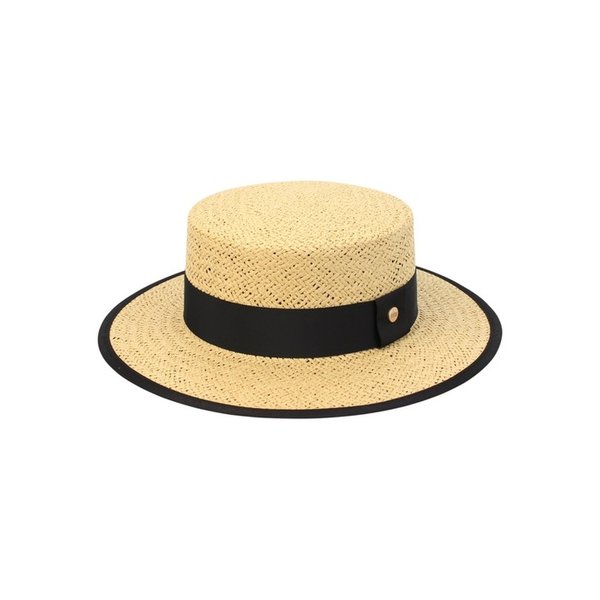 Edge Taping Beige Long Panama Hat 여름페도라