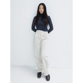 Enamel Straight Pants_Ivory