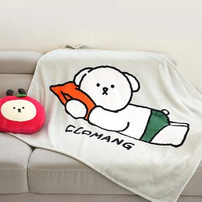 꼬망 극세사 담요 겨울 무릎담요 캠핑 쇼파 차량용 담요