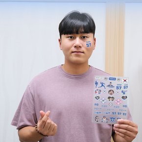 이승현 선수 스포츠 야구 타투 스티커 응원용품 페이스 페인팅 건식 판박이