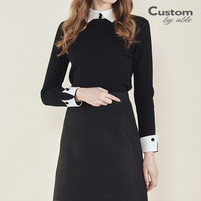 카라 진주버튼 긴팔 니트 C2209KN610C