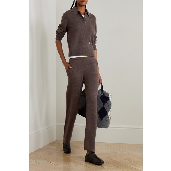 로고 자수 캐시미어 울 블렌드 폴로 스웨터 46376663162898189