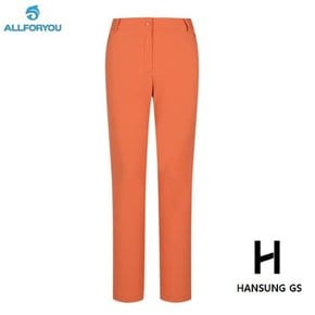 여성 Nylon spandex slim straight pants-OR