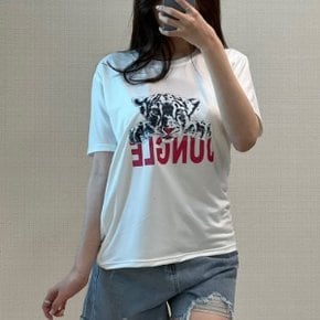 아기호랑이 프린팅 반팔 여성 티셔츠 데일리 fn422