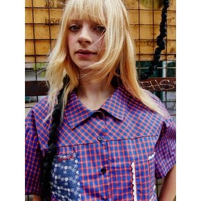 Tilda Workwear Shirt_bluepink