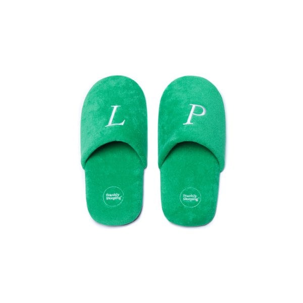 [Box Package] 테리 워셔블 홈 오피스 룸슈즈, 라이트 그린