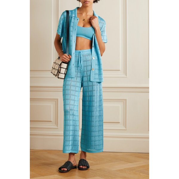 칼레 델 마르 Net Sustain 스트레치 니트 브라렛 라이트 블루 1647597304253360