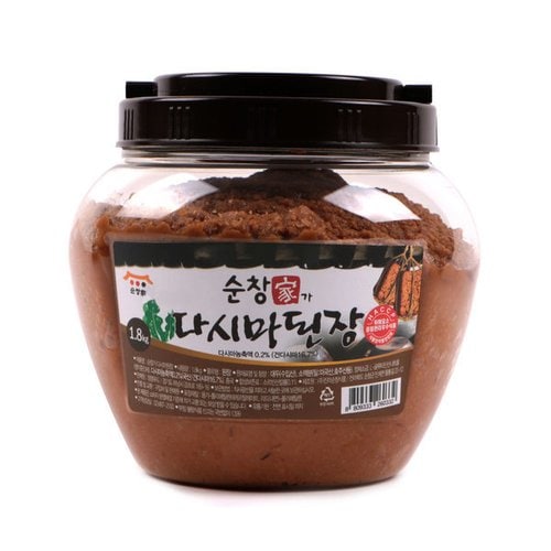 순창가 다시마 된장 1.8kg 맛있는 된장