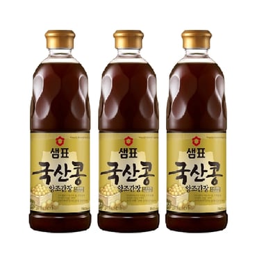 샘표 국산콩 간장(프리미엄)860ml x 3