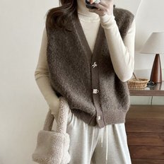 보석단추 부클조끼 YMSH23FW827_P350698345