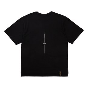 Serif Oversized Short Sleeves T-Shirts Black