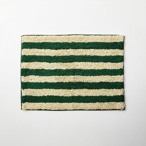 스트라이프 면 터프팅 발매트 GREEN 45x65