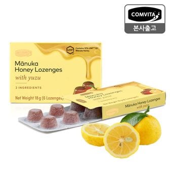 콤비타 마누카 꿀캔디 로젠지 유자 6개입 (UMF10+ 마누카꿀 함유)