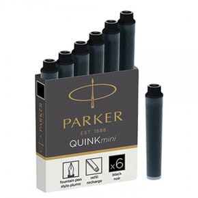 파카 만년필 전용 블랙 큉크 미니 카트리지 잉크
