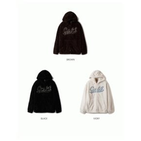 공용 시그니처 퍼플리스 패치 후드집업  Signature Furfleece Patch Hood Zip up .._P373165343