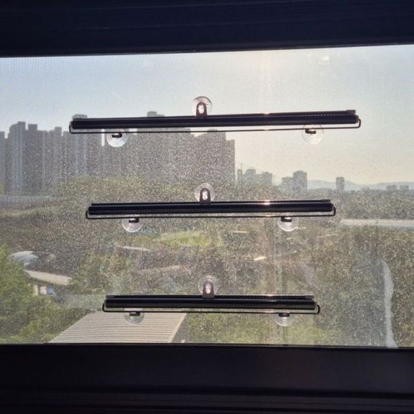 미니 블라인드 붙이는 롤업 창문 햇빛 가리개 68x125