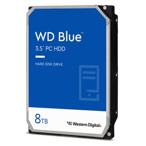 웨스턴디지털 WD Blue HDD 3.5HDD/ SATA3/ 5640rpm/ 128MB 8TB WD80EAZZ 하드디스크 정품