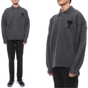 [부산점] 25FW 남성 하트 로고 카라 니트 (UPL409 018 0504 M 25F)