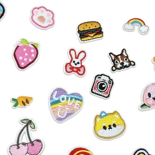 패브릭 전용 열부착 디자인 자수 패치 미니(MN) (WFJJ4DY)