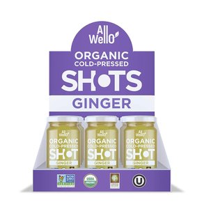 ALLWELLO Cold-Pressed Ginger Shot 콜드프레스 진저 샷 60mL 12개