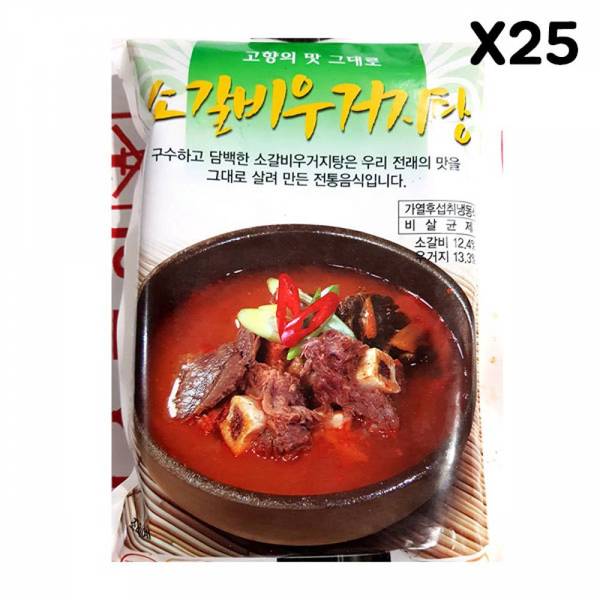 FK 즉석탕 소갈비우거지탕 팔도 600g X25