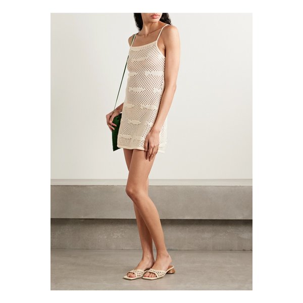 스타우드 리오 크로셰 코튼 미니 드레스 에크루 46376663162863365