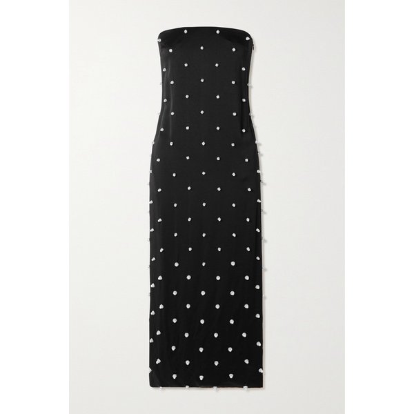 Embellished Crepe Midi Dress 블랙 1647597277140798