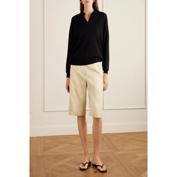 캐시미어 실크 블렌드 폴로 스웨터 46376663162987343