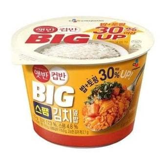  CJ제일제당 햇반 컵반 BIG 스팸김치덮밥 328g 24개