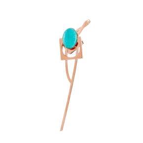 Amazonite Theoria Brooch